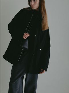 コンビネックワークブルゾン (BLACK)