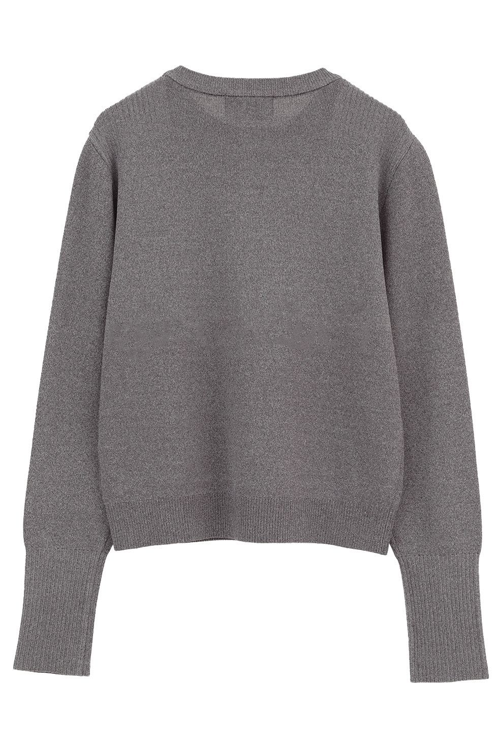 【26AW】ベーシックコンパクトニットトップス - BASIC COMPACT KNIT TOPS (GREY)