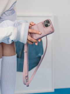 【BALLON バロン】 手帳型 レザーケース iPhone 14～17シリーズ対応 (ライラック）