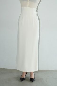 ハイウエストマキシスカート - IVORY - HIGH WAIST STRAIGHT MAXI SKIRT