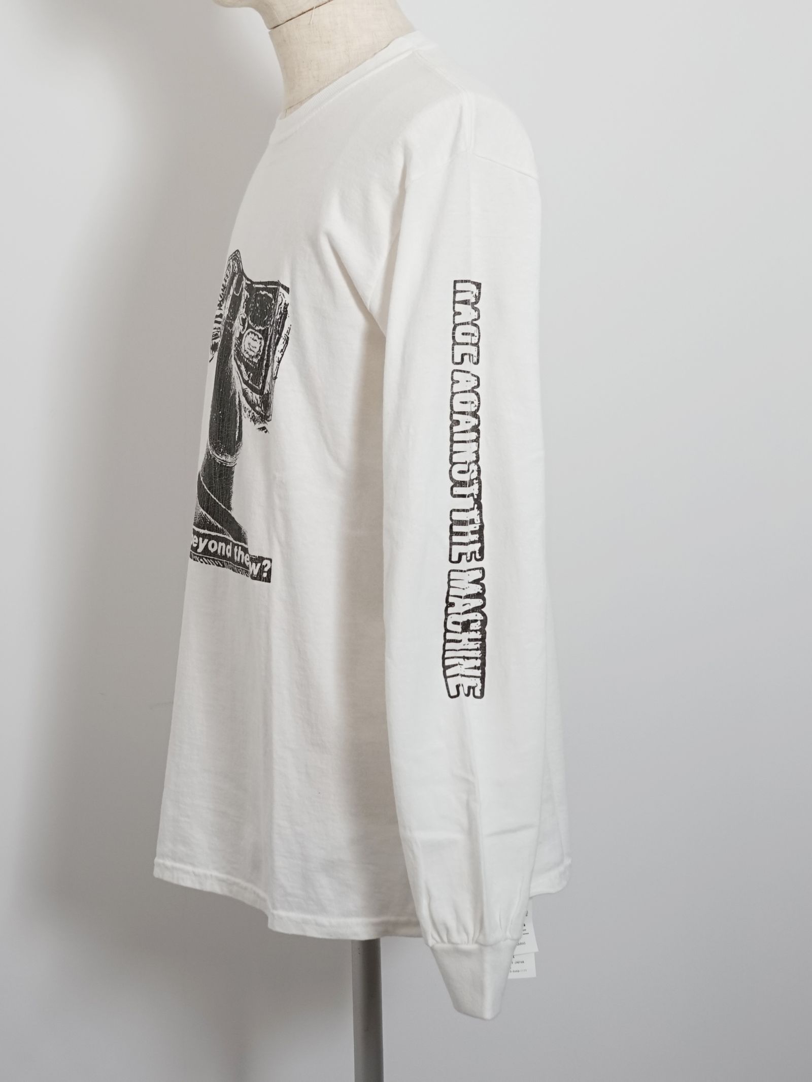 RATMコラボ プリントTシャツ ロンT  - RATM BEYON THE LAW TEE  - WHITE
