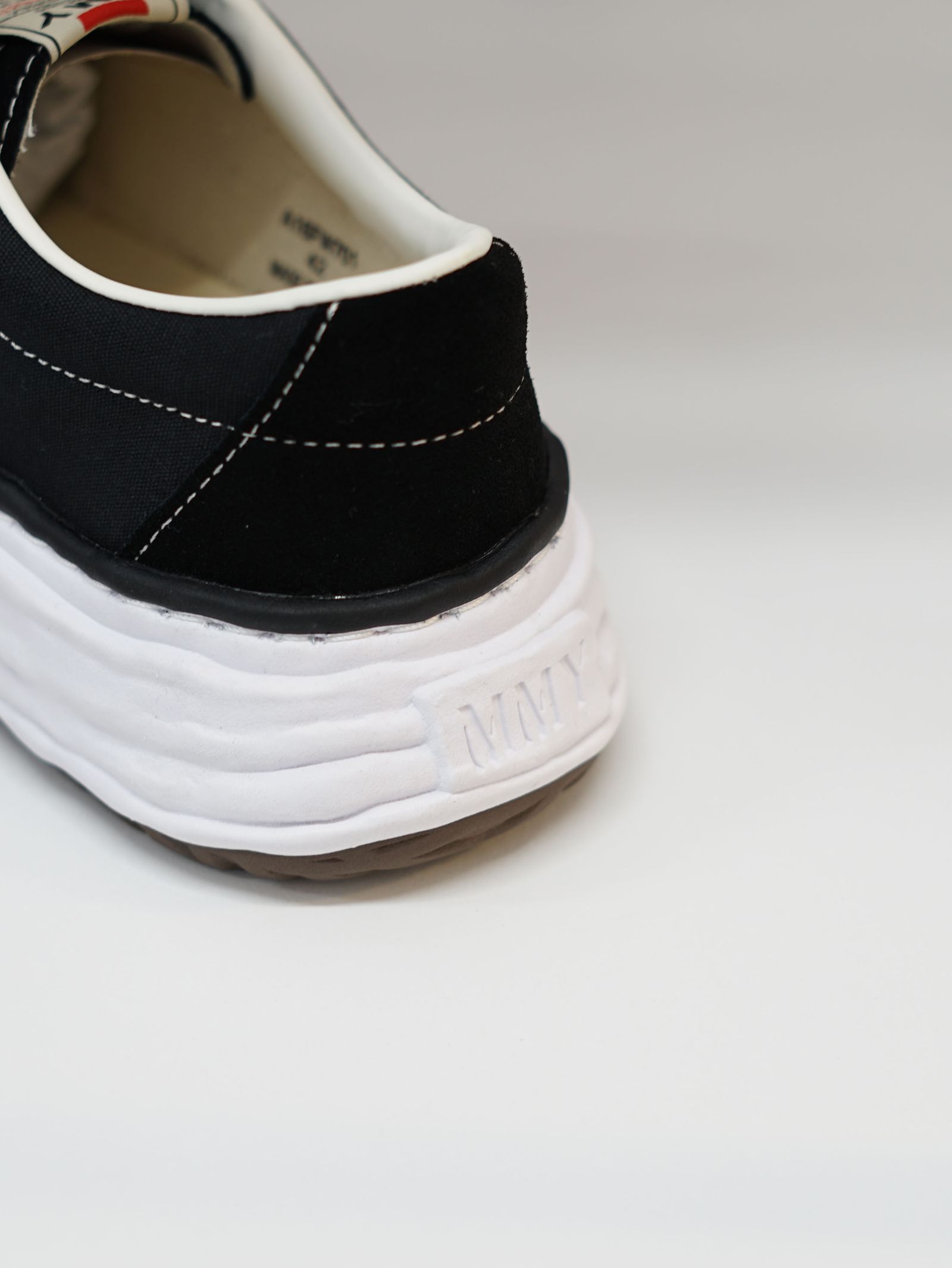 "ERIC" OG Sole Mix Material Low-top Sneaker - オリジナルソールスニーカー (BLACK)