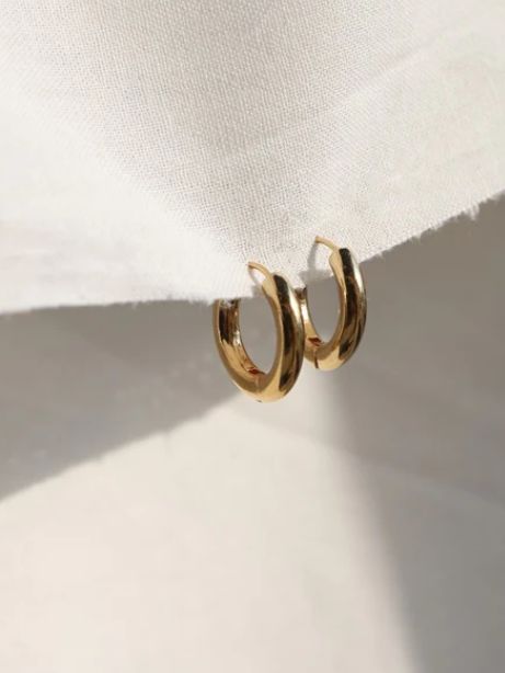 【両耳用】インターポーズピアス GOLD ゴールド シンプル デザイン ユニセックス アクセサリー