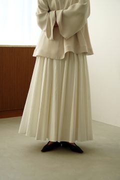 ボリューム マキシ スカート - VOLUME MAXI SKIRT WHITE