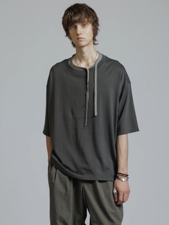 スーピマコットン カットソー - SUPIMA COTTON S/S T-SHIRT ( B-DARK GRAY)