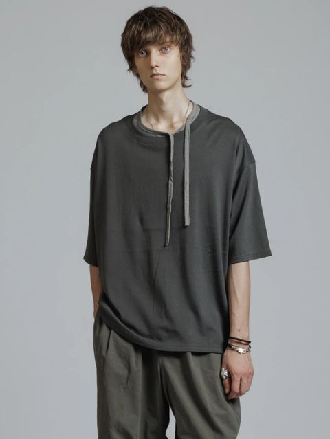 スーピマコットン カットソー - SUPIMA COTTON S/S T-SHIRT ( B-DARK GRAY)
