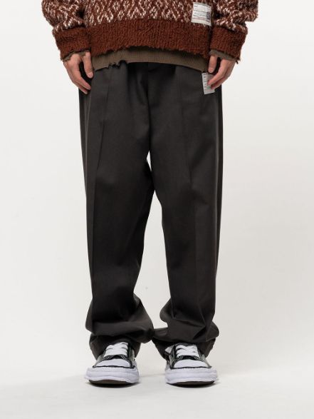 テーラード イージーパンツ - Tailored Easy Pants (DARKGREY)