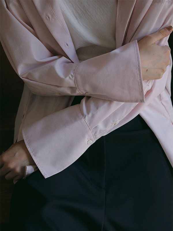 ライトタンブラーオーバーサイズシャツ - PINK
