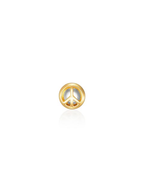 【片耳用】 TRIPSTER x CAREERING - ピースピアス - PEACE PIECE - WHITE/YELLOW