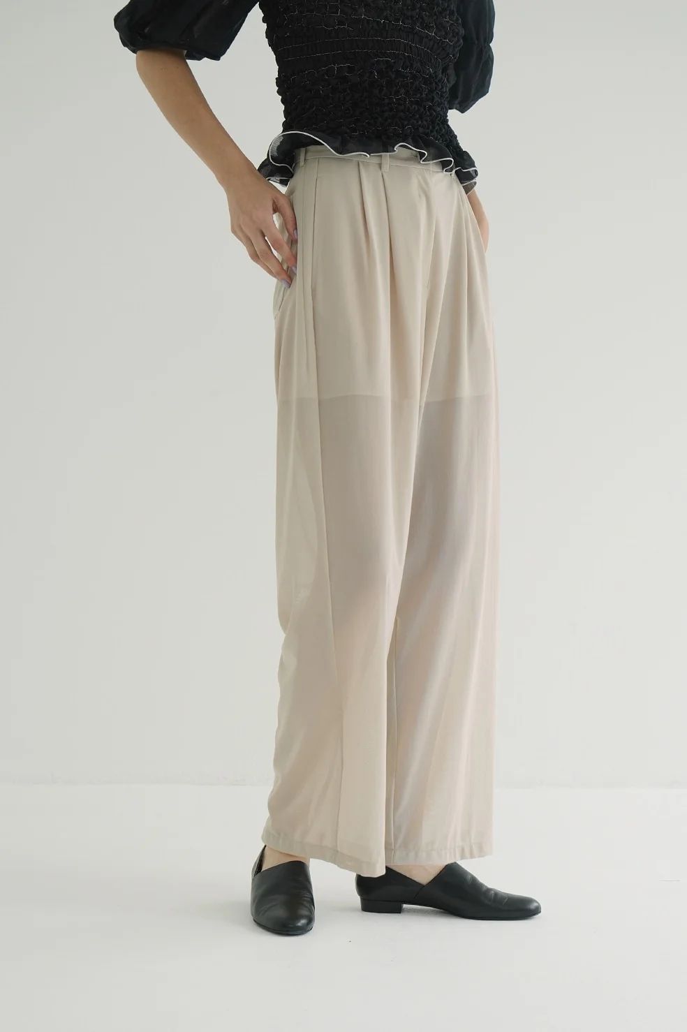 パンツ CLANE SHEER STRAIGHT PANTS SHEER STRAIGHT PANTS｜SKIRT/PANTS(スカート/パンツ)｜CLANE