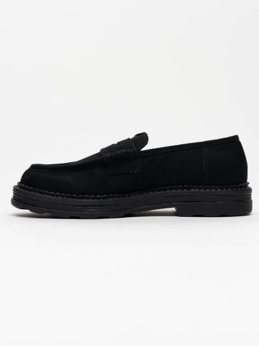 【ANDY / アンディ】 キャンバスローファー | Canvas Loafer (BLACK)