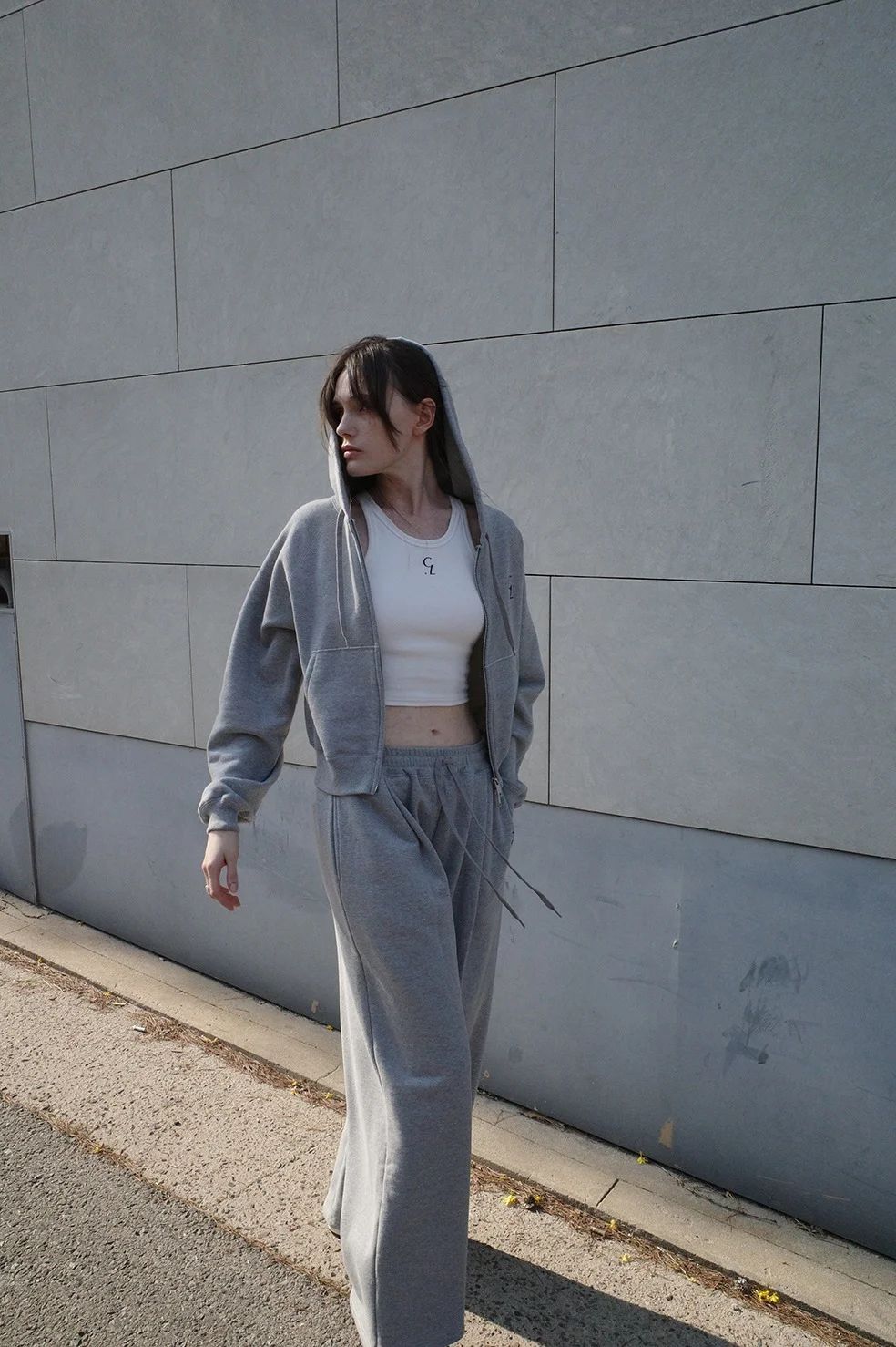 CLANE - 【3色展開】 LOGO SLIM TANK TOPS - ロゴタンクトップ