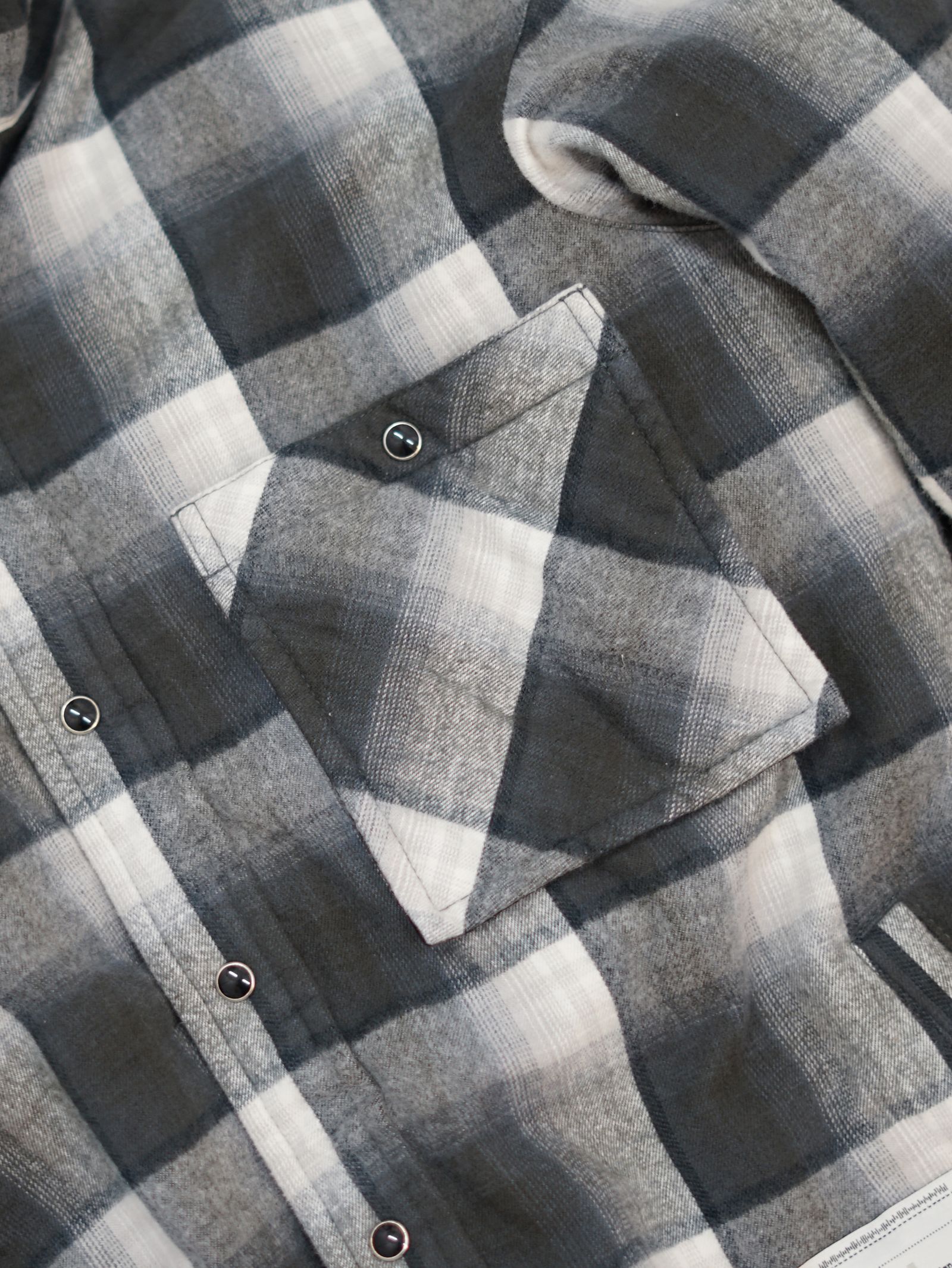 フード チェックシャツ ブルゾン - HOODED CHECK SHIRT JACKET (BLACK)