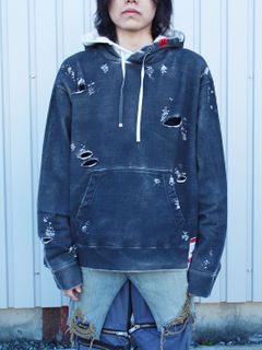 オーバースプレイドフーディー - Over Sprayed Hoodie