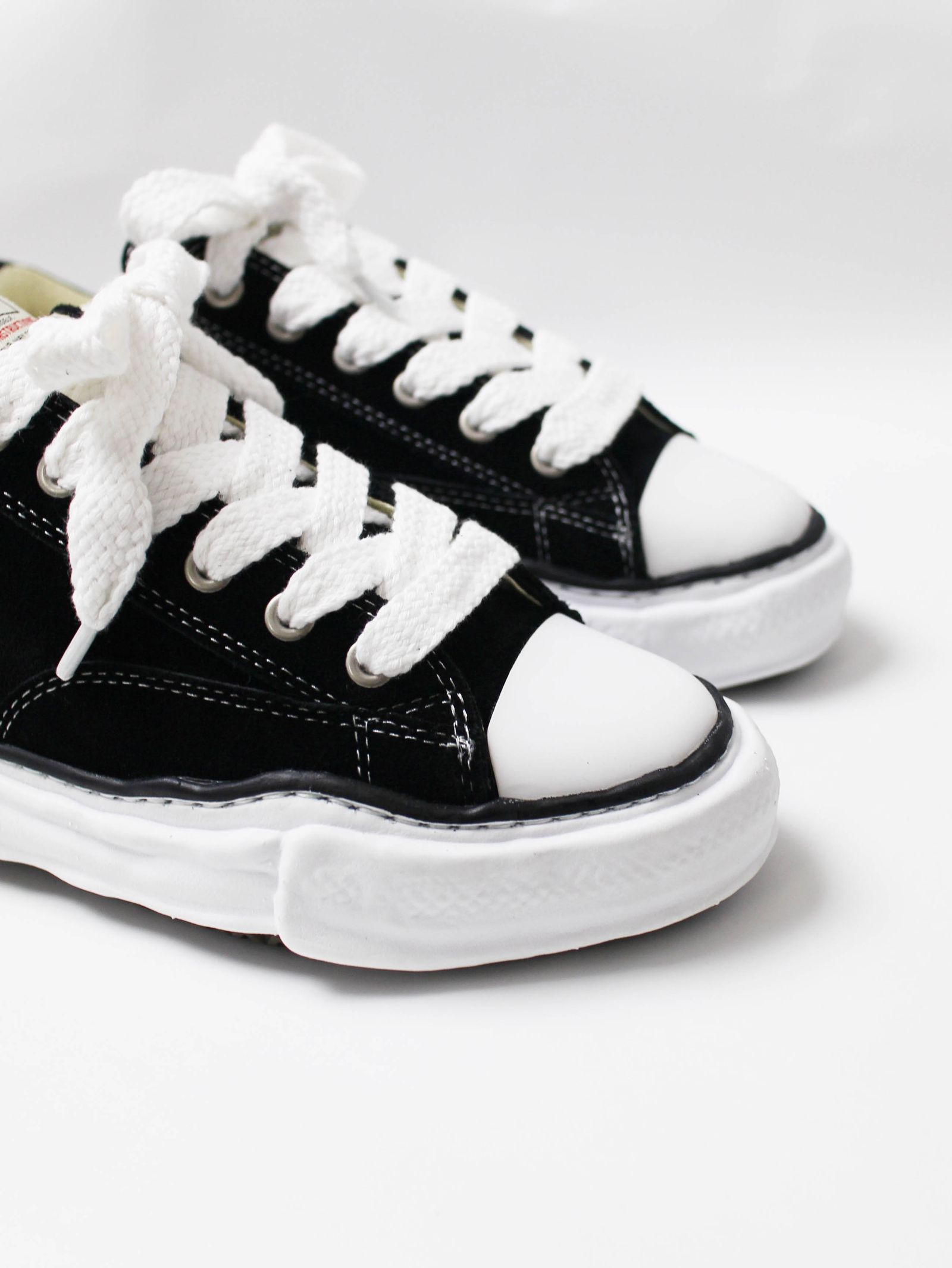 "PTRSN" OG Sole SUEDE LEATHER Low-top Sneaker - BLACK