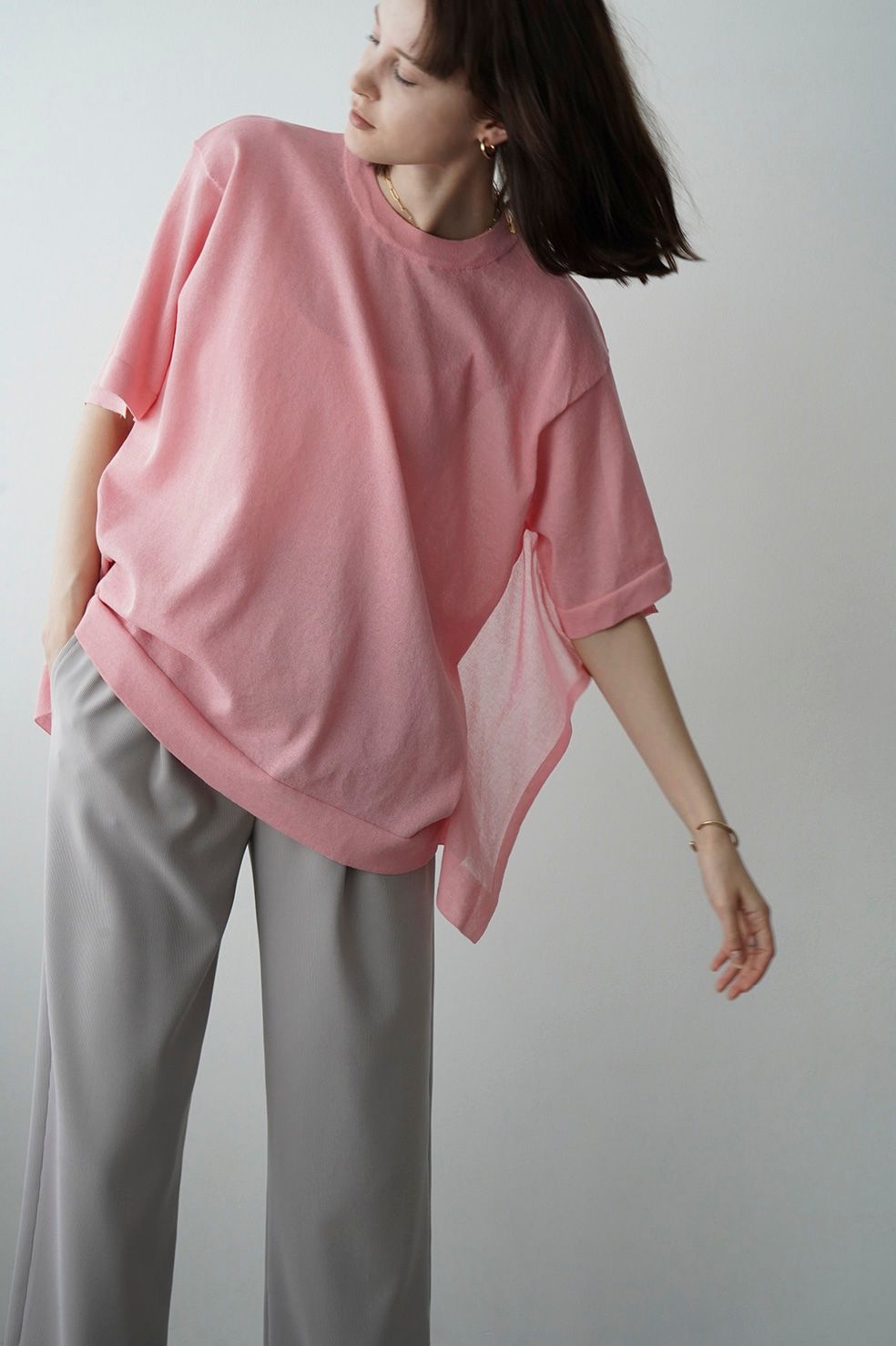 CLANE - シアー スクエア ニット トップス - SHEER SQUARE KNIT TOPS 