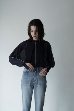 LINE SHEER L/S TOPS - NAVY