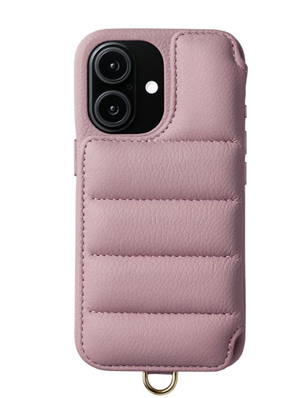 【BALLON バロン】 手帳型 レザーケース iPhone 14～17シリーズ対応 (ライラック）