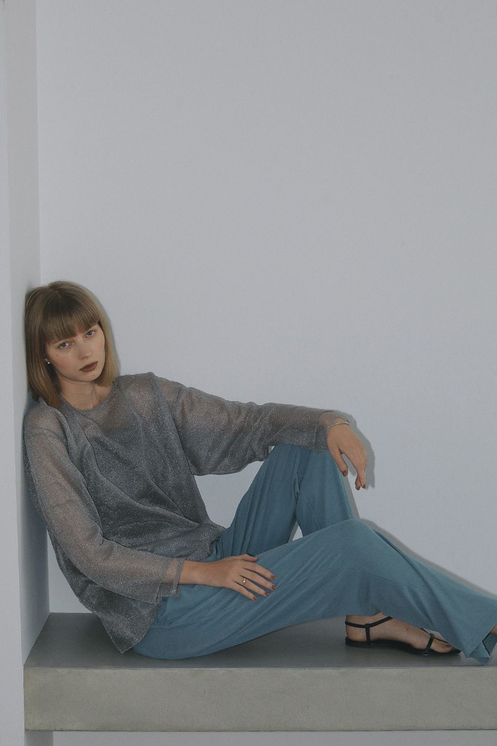 ルーズカット パンツ - LOOSE CUT PANTS - BLUE