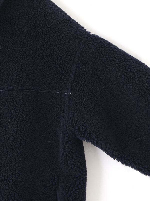 リバーシブルボアブルゾン  (NAVY)