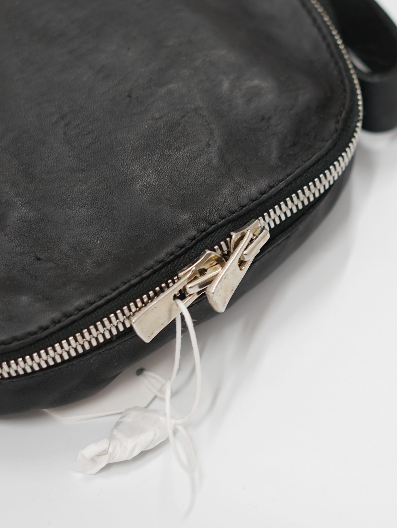 レザークラッチバッグ - W6 LEATHER CLUTCH (BLACK)