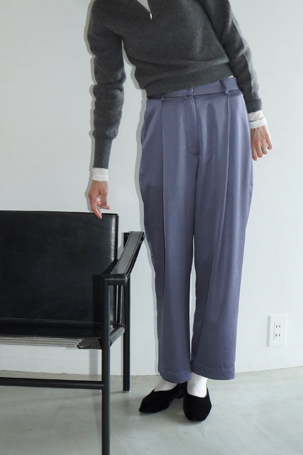 人気定番お得CLANE SATIN SLACKS PANTS パンツ