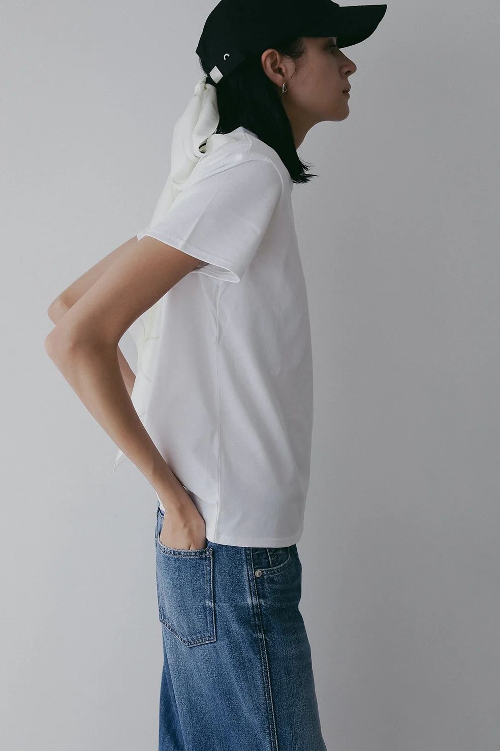 【2枚セット】ベーシックT / ロンT - 2TYPE LOGO PACK T-SHIRT WHITE