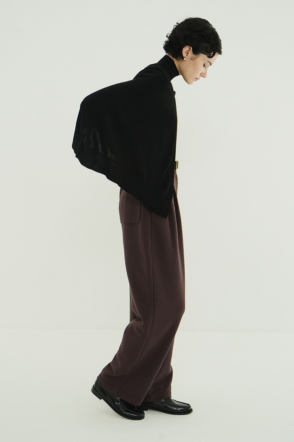 2タックスウェットパンツ - TWO TUCK SWEAT PANTS (BROWN)
