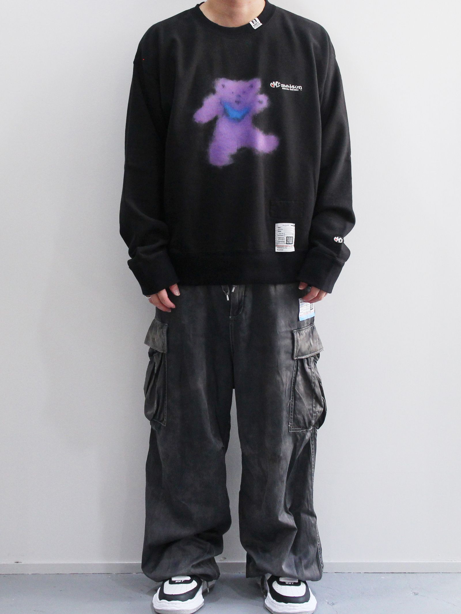ディストレストプルオーバー - Distressed Pullover - BLACK