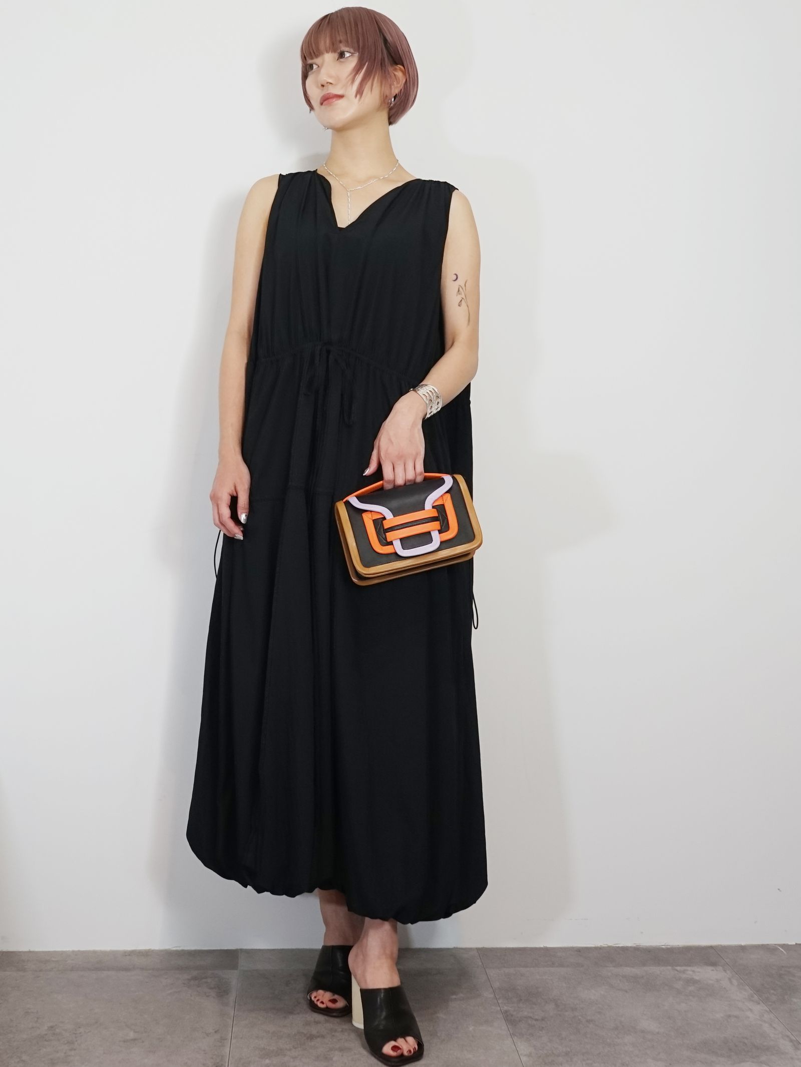 アルファ ハンドバッグ - ALPHA BAG -BLACK -MULTI