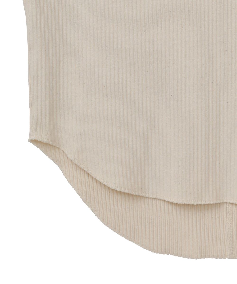 CLANE - ノースリーブトップス - HEAVY RIB N/S TOPS - IVORY