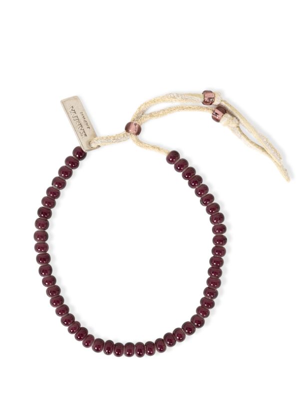GLASS BEADED BRACELET- グラスビーズブレスレット - PURPLE