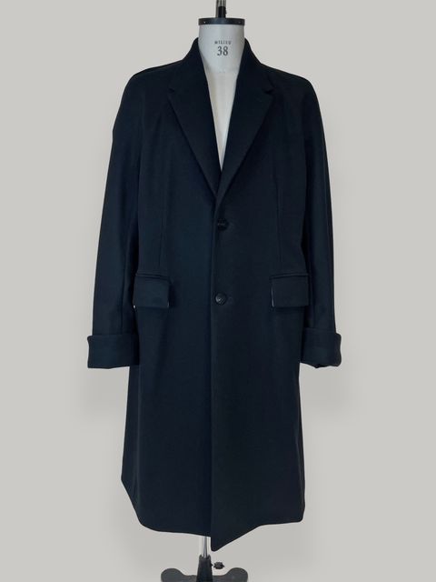 メルトンウールコート | NOTCHED LAPEL OVERCOAT IN MELTON WOOL