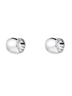 【両耳用】 ラージボリューム ワン タッチ ピアス - Volume One Touch Earrings SILVER