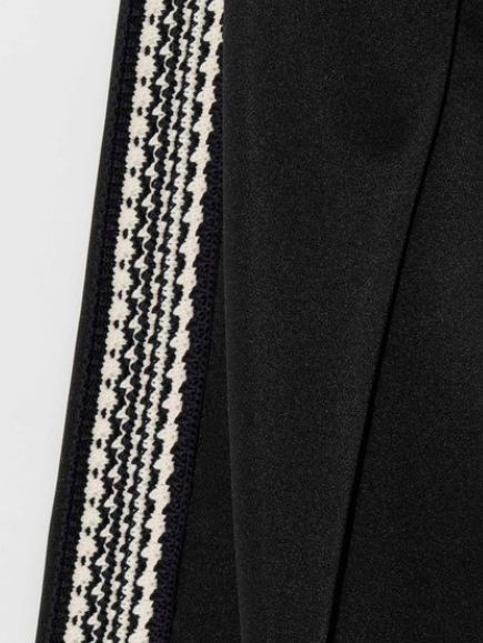 サイドライン ワイド イージーパンツ - Crochet Side Line Prime-Wide Easy Pants - BLACK