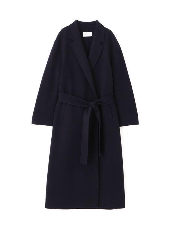メルトンロングリバーコート (NAVY)