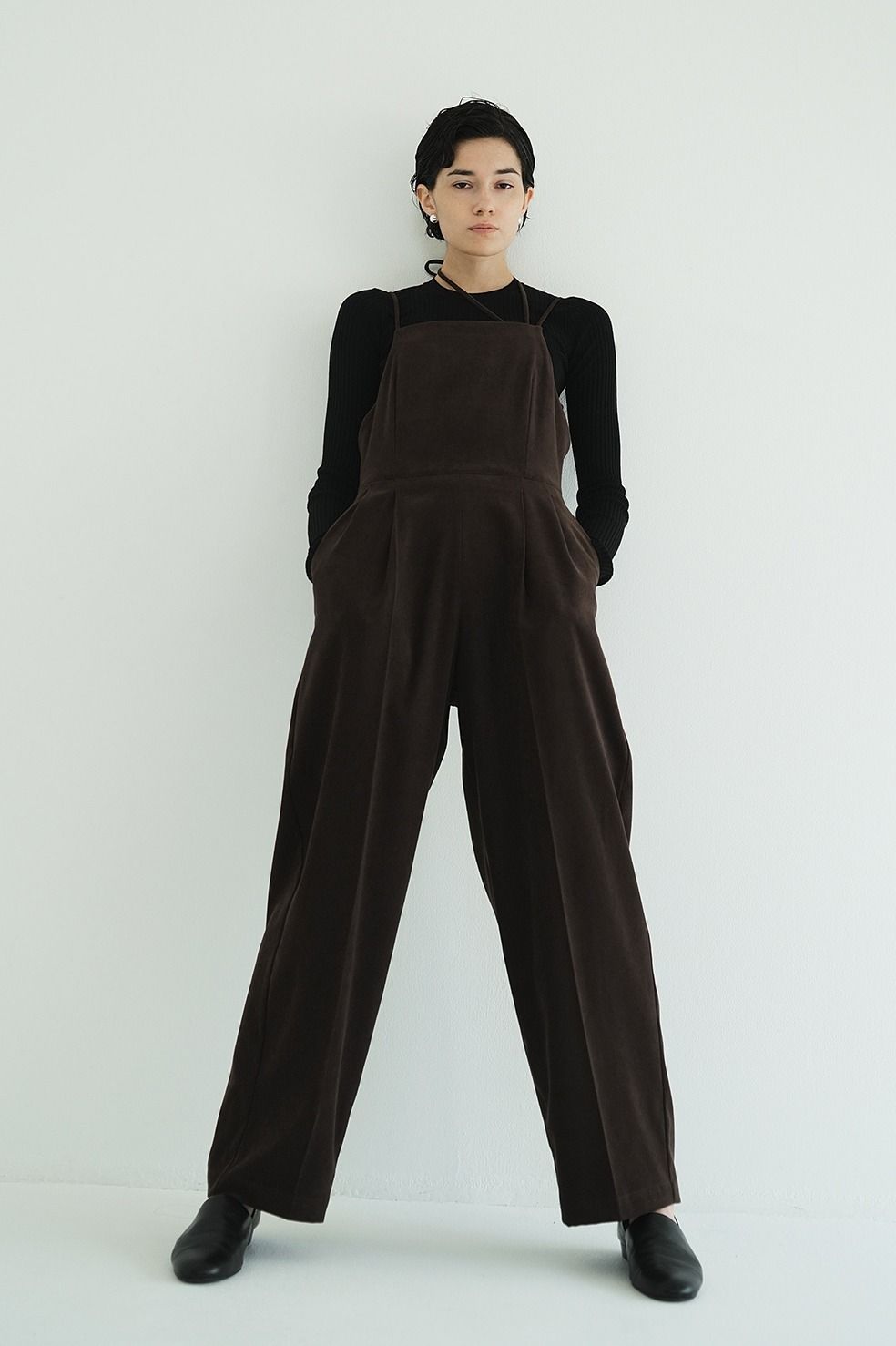 キャミソール オールインワン | CAMISOLE ALL IN ONE (BROWN)