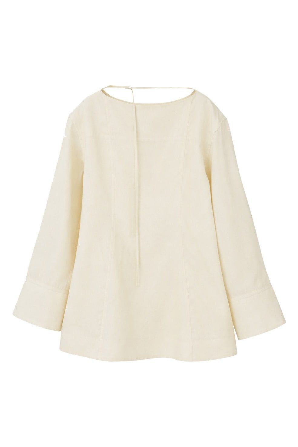 テンセルミニフレアワンピース - TENCEL MINI FLARE ONEPIECE (IVORY)