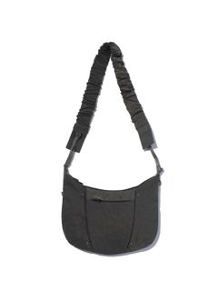 テクスチャード ツイル ポーチバッグ  / TEXTURED TWILL POUCH （Charcoal)