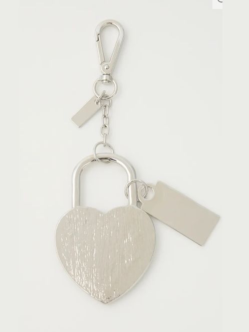 キーチャーム ハートパドロック | VQ HEART PADLOCK (SILVER)