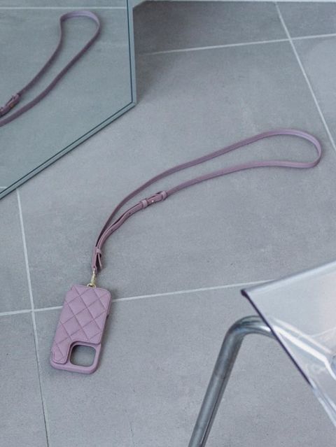 アイフォンケース レザーストラップ ｜STRAP 130cm (ライラック)