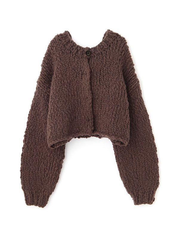 2wayハンドニットカーディガン (BROWN)