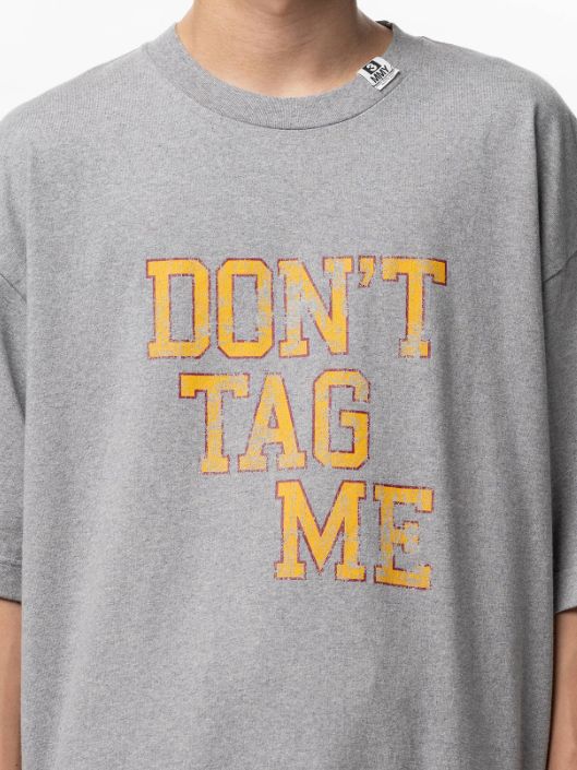 プリントTシャツ - Don't Tag Me Printed T-shirt （GRAY)