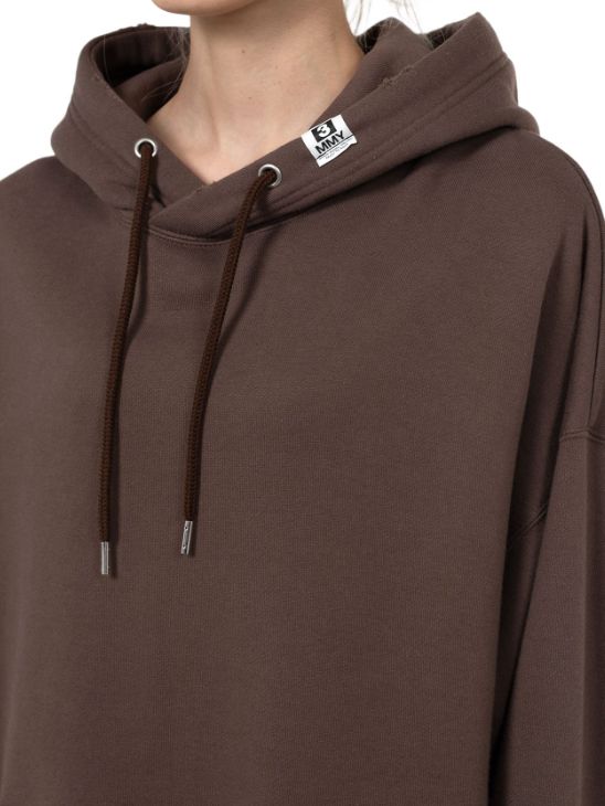 【レディース】フーディーコンバインドドレス | Hoodie Combined Dress (BROWN)