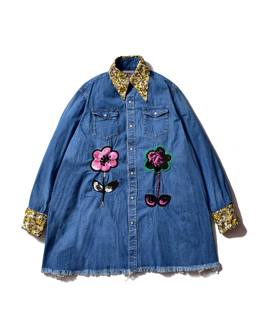 KIDILL - ハッピデニムシャツ - HIPPIE DENIM SHIRT - DISTRESSED