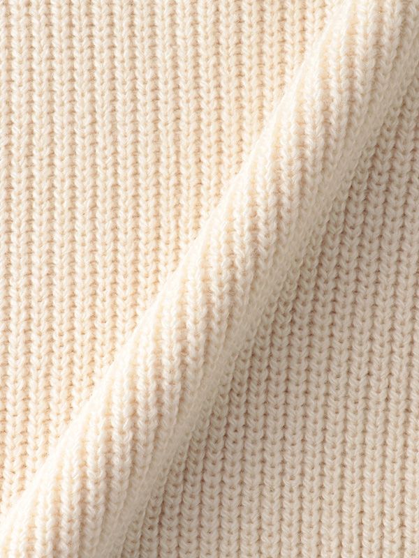 タックネックノースリルーズニットプルオーバー - OFF WHITE