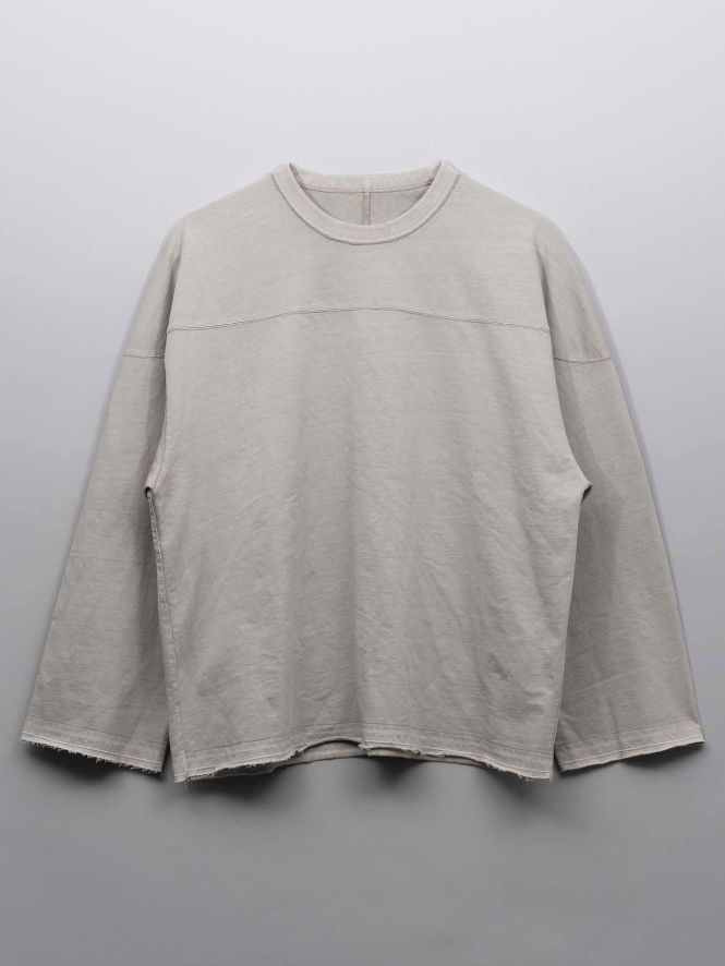 ロングスリーブ カットソー - CPigment-Dye Sweat Prime-Over Football Crew Neck Long-Sleeve T-Shirts IVORY