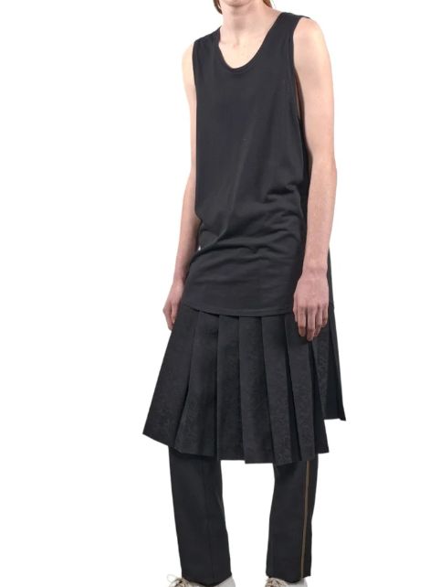 モダール ジャージー タンクトップ - Modal Jersey Tank Top BLACK