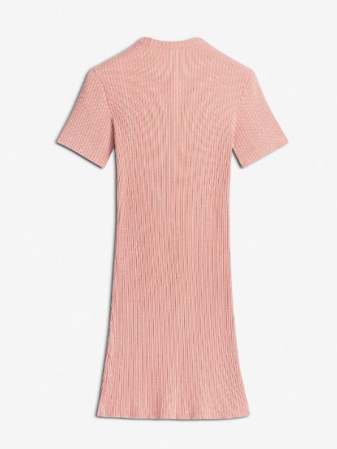 ポロドレス - HANDWRITING LABEL RIBBED POLO DRESS