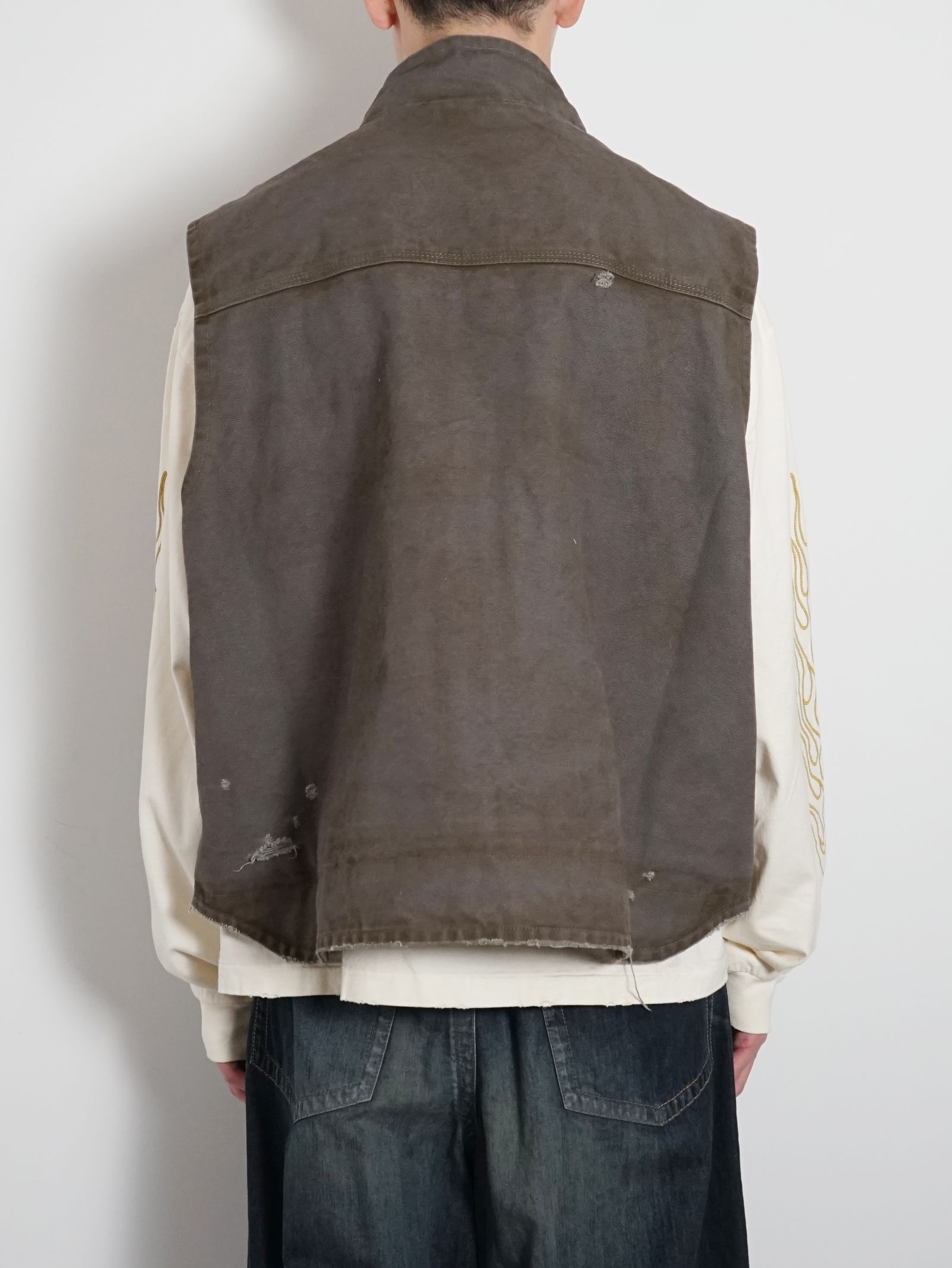 ボロダックベスト -  BORO Duck Vest GREY